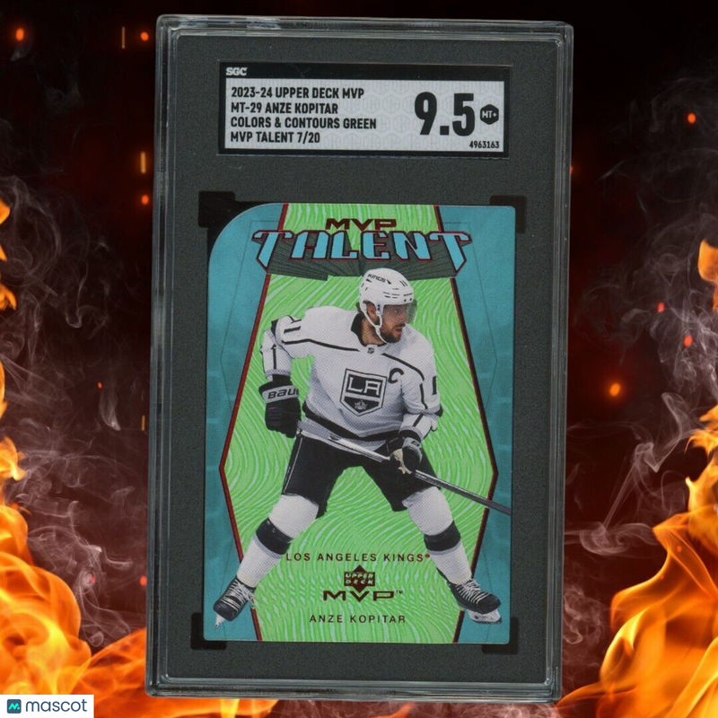 2023-24 Upper Deck MVP ANZE KOPITAR Talent /20 Colors and Contours Green SGC 9.5