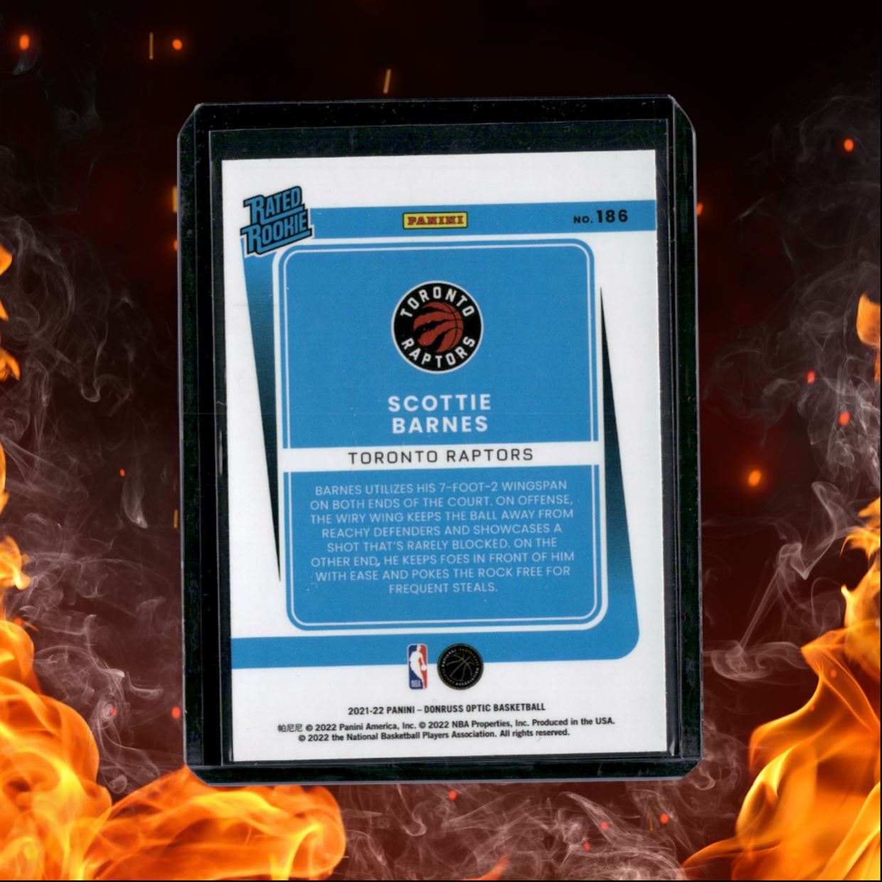 2021-22 Donruss Optic Scottie Barnes Rated Rookie #186