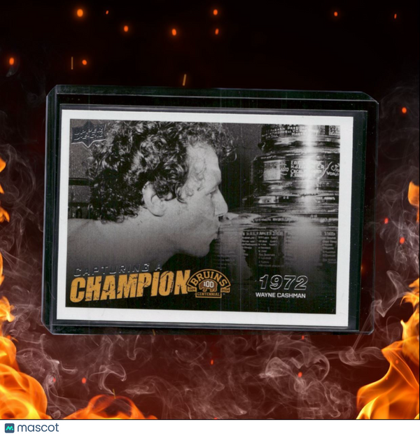 2023-24 Upper Deck Boston Bruins Centennial Wayne Cashman Capturing a Champion