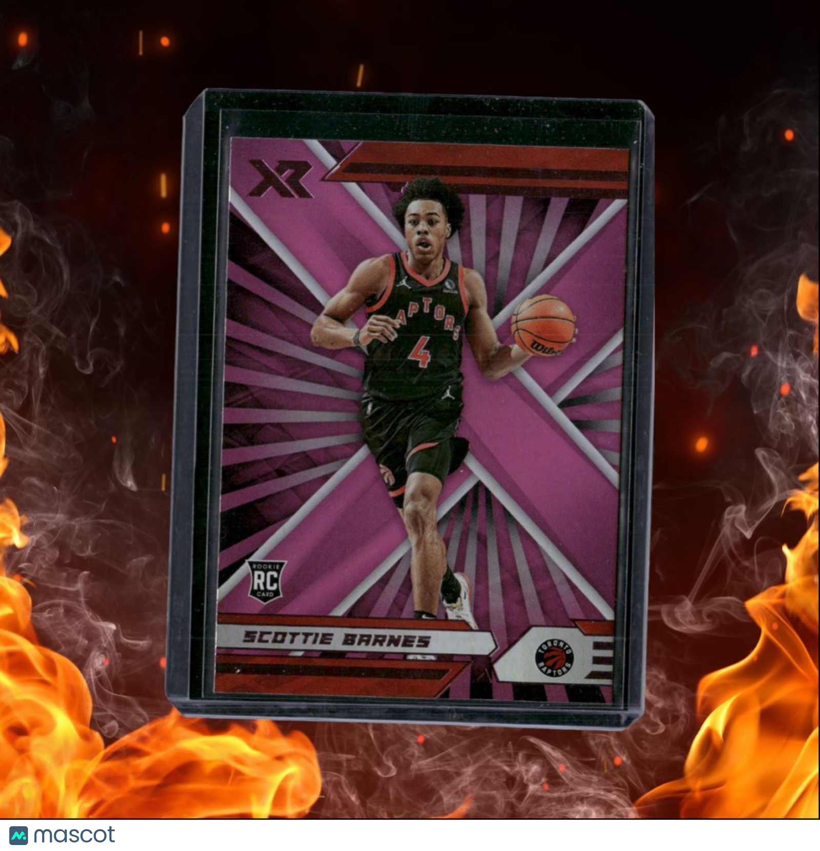 2021-22 Panini Chronicles Scottie Barnes Xr Pink Rookie #379