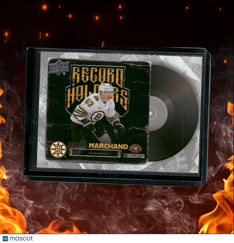 2023-24 Upper Deck Boston Bruins Centennial Brad Marchand Record Holders