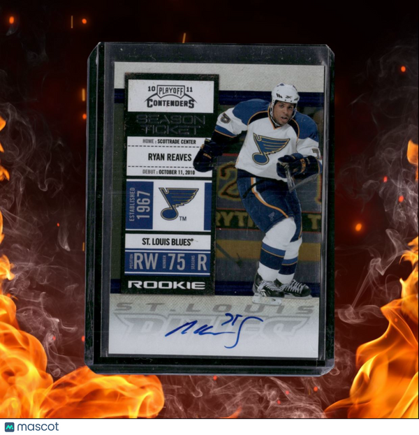 2010-11 Playoff Contenders Ryan Reaves Season Ticket Rookie Auto #160