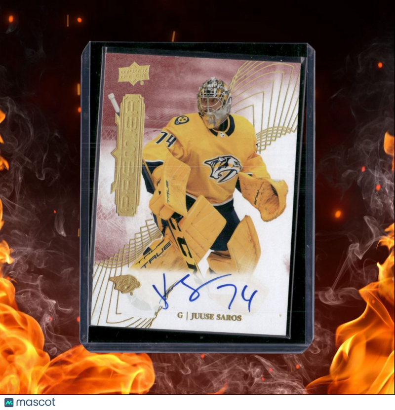 2022-23 Upper Deck Premier Juuse Saros Auto