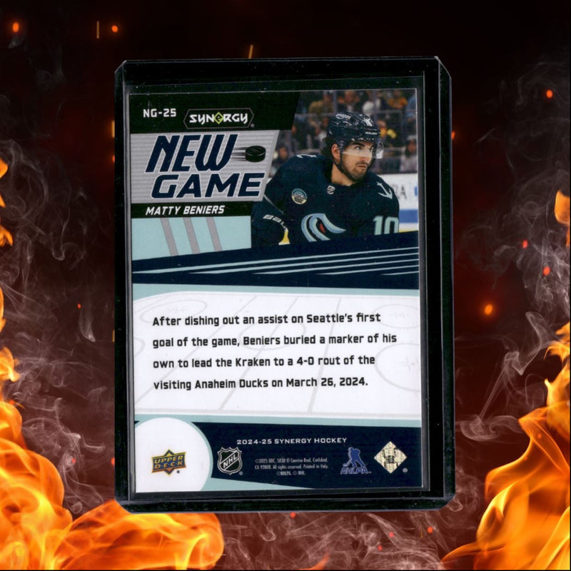 2024-25 Upper Deck Synergy Matty Beniers New Game