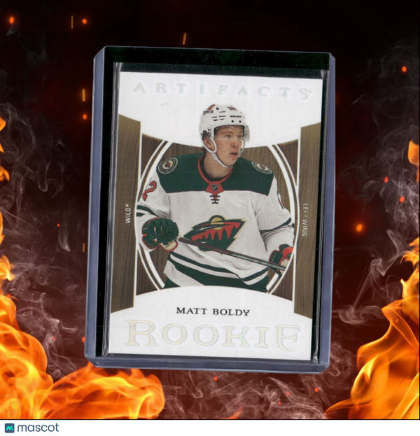 2022-23 Upper Deck Artifacts Matt Boldy Wood Rookie #176