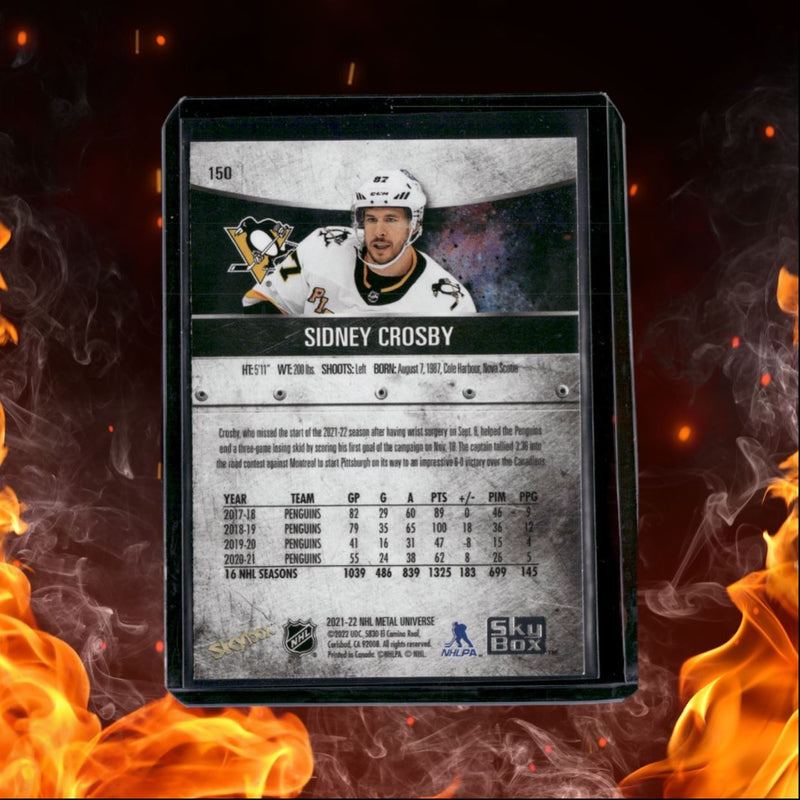 2021-22 SkyBox Metal Universe Sidney Crosby