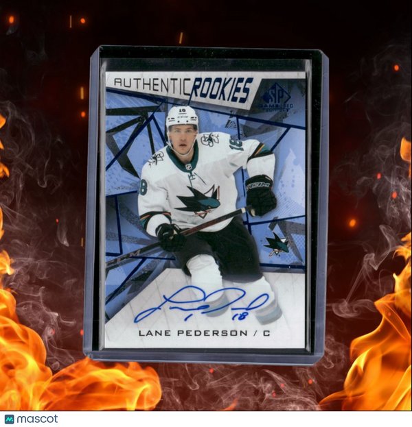 2021-22 SP Game Used Blue Auto Lane Pederson Rookie Auto #192