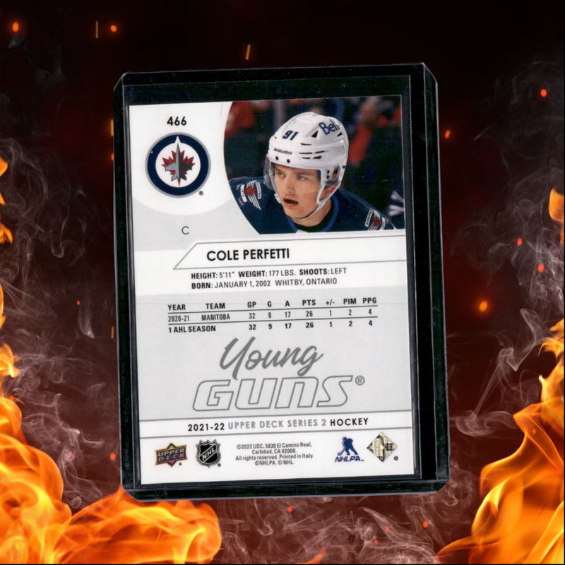 2021-22 Upper Deck Cole Perfetti Young Guns