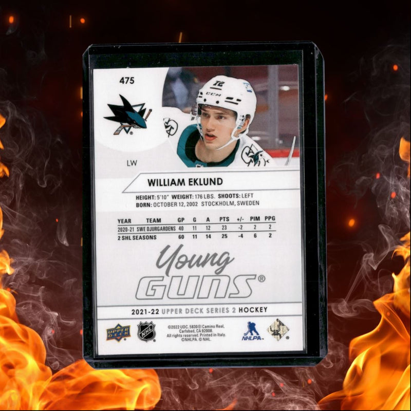 2021-22 Upper Deck William Eklund Young Guns