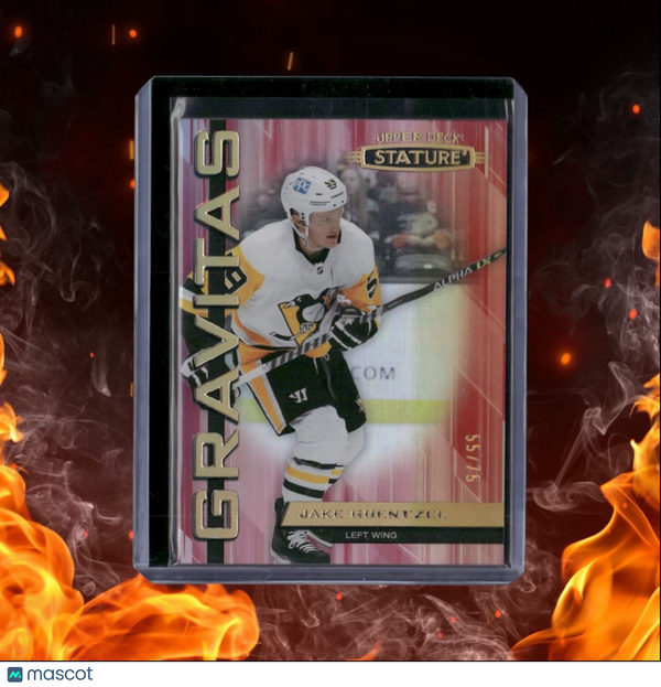 2021-22 Upper Deck Stature Gravitas Jake Guentzel Red 55/75 #G-4