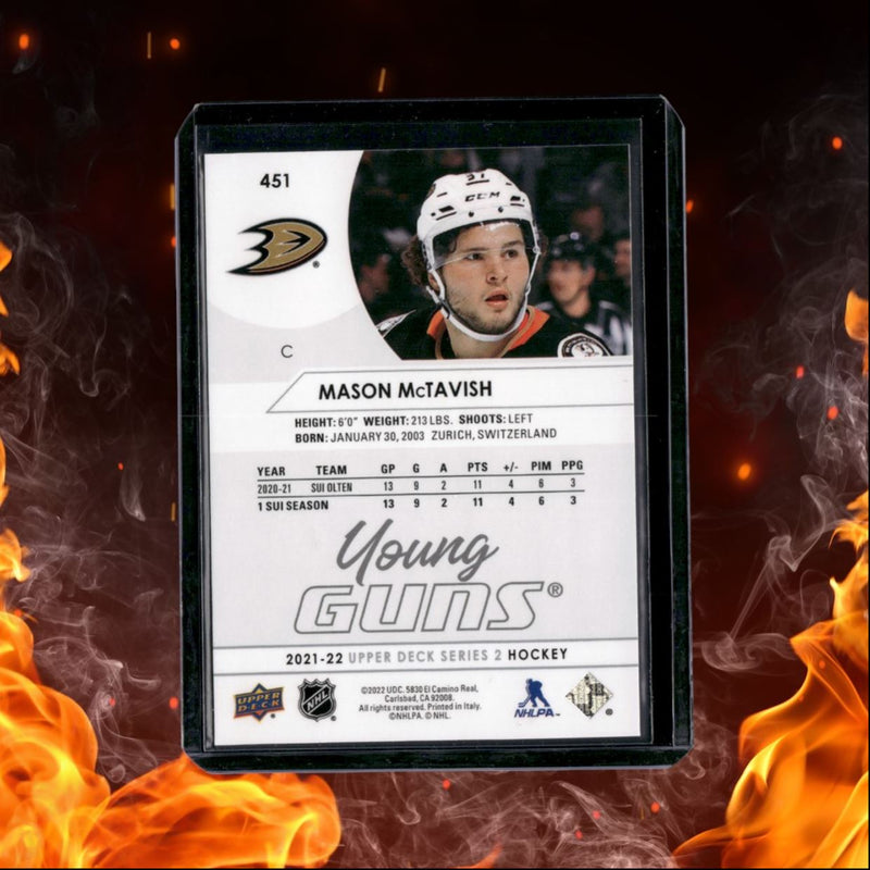 2021-22 Upper Deck Mason McTavish Young Guns