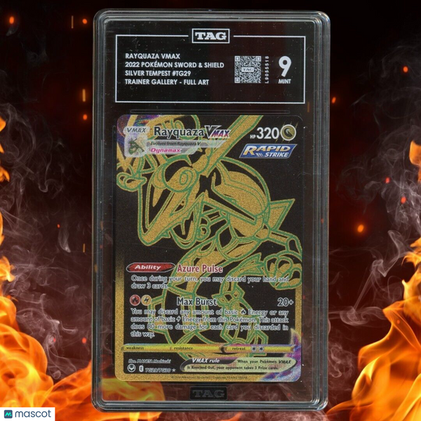 Pokemon Silver Tempest RAYQUAZA VMAX Trainer Gallery TG29/TG30 TAG 9