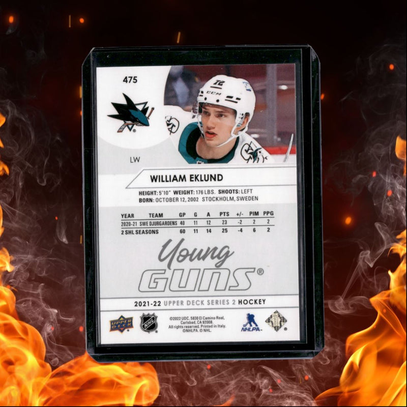 2021-22 Upper Deck William Eklund Young Guns