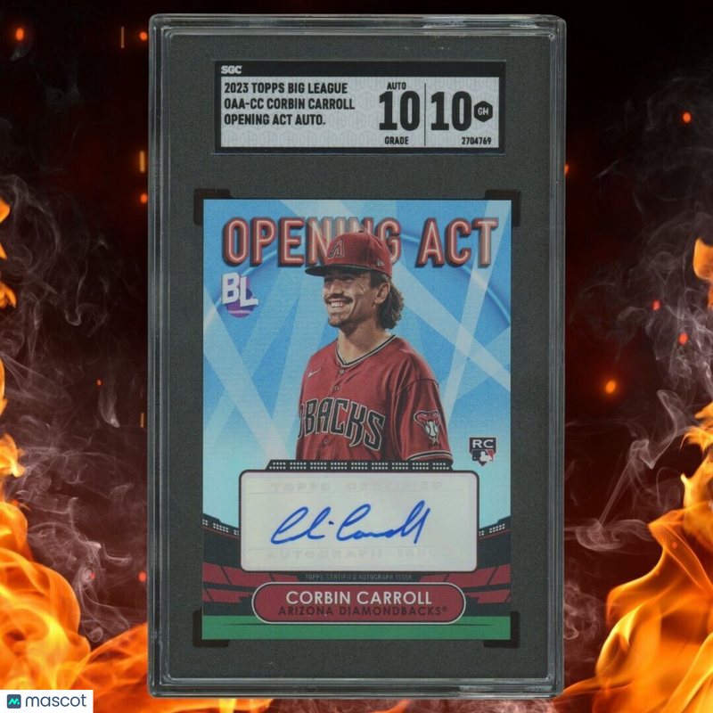 2023 Topps Big League CORBIN CARROLL Opening Act Rookie Auto SGC 10 | 10