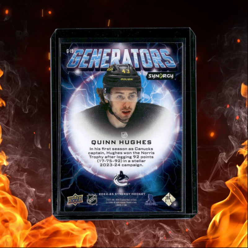 2024-25 Upper Deck Synergy Quinn Hughes Generators