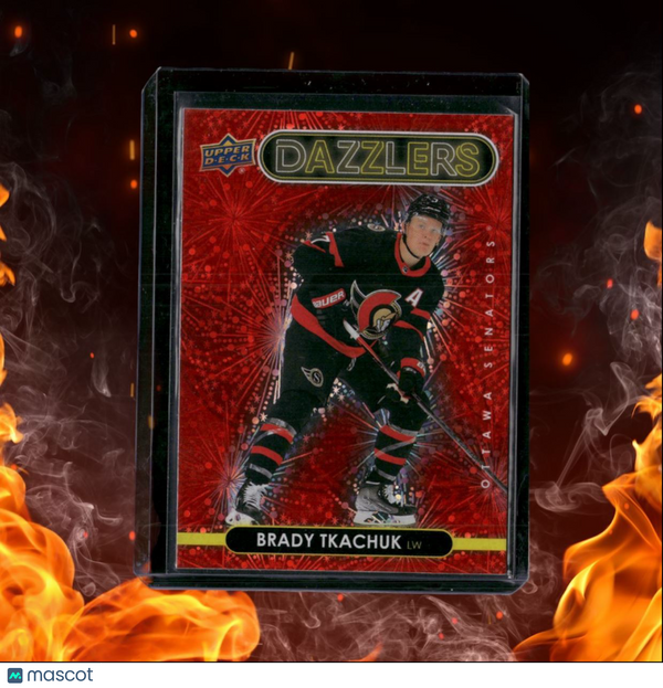 2021-22 Upper Deck Brady Tkachuk Dazzlers Red #DZ-83