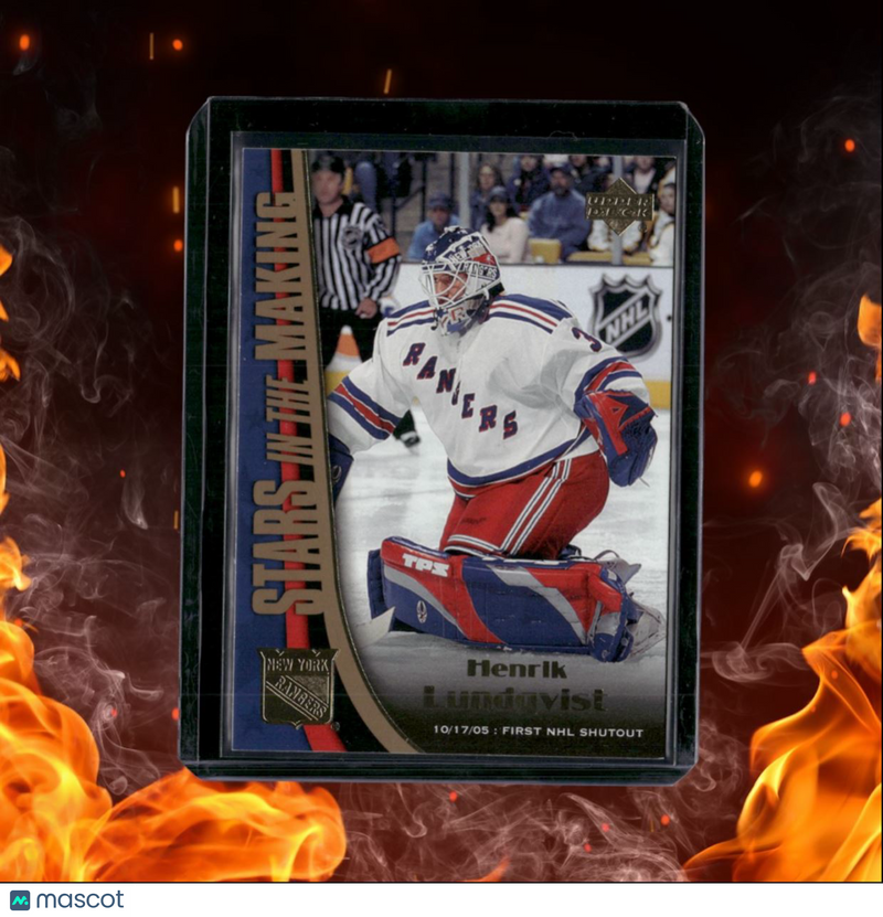 2005-06 Upper Deck Henrik Lundqvist Stars In the Making Rookie