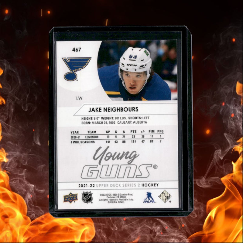 2021-22 Upper Deck Jake Neighbours Young Guns (B) Rookie