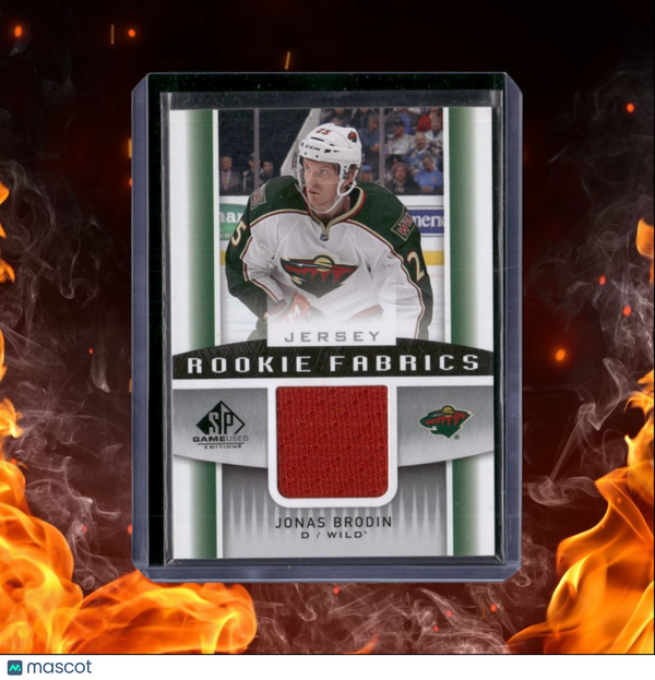 2013-14 SP Game Used Jonas Brodin Jersey Fabrics Rookie #RF-JB