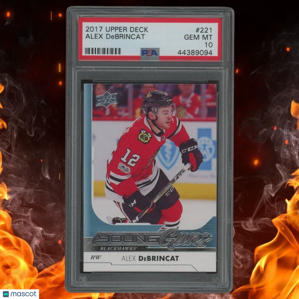 2017-18 Upper Deck ALEX DEBRINCAT Young Guns PSA 10 #221 Rookie