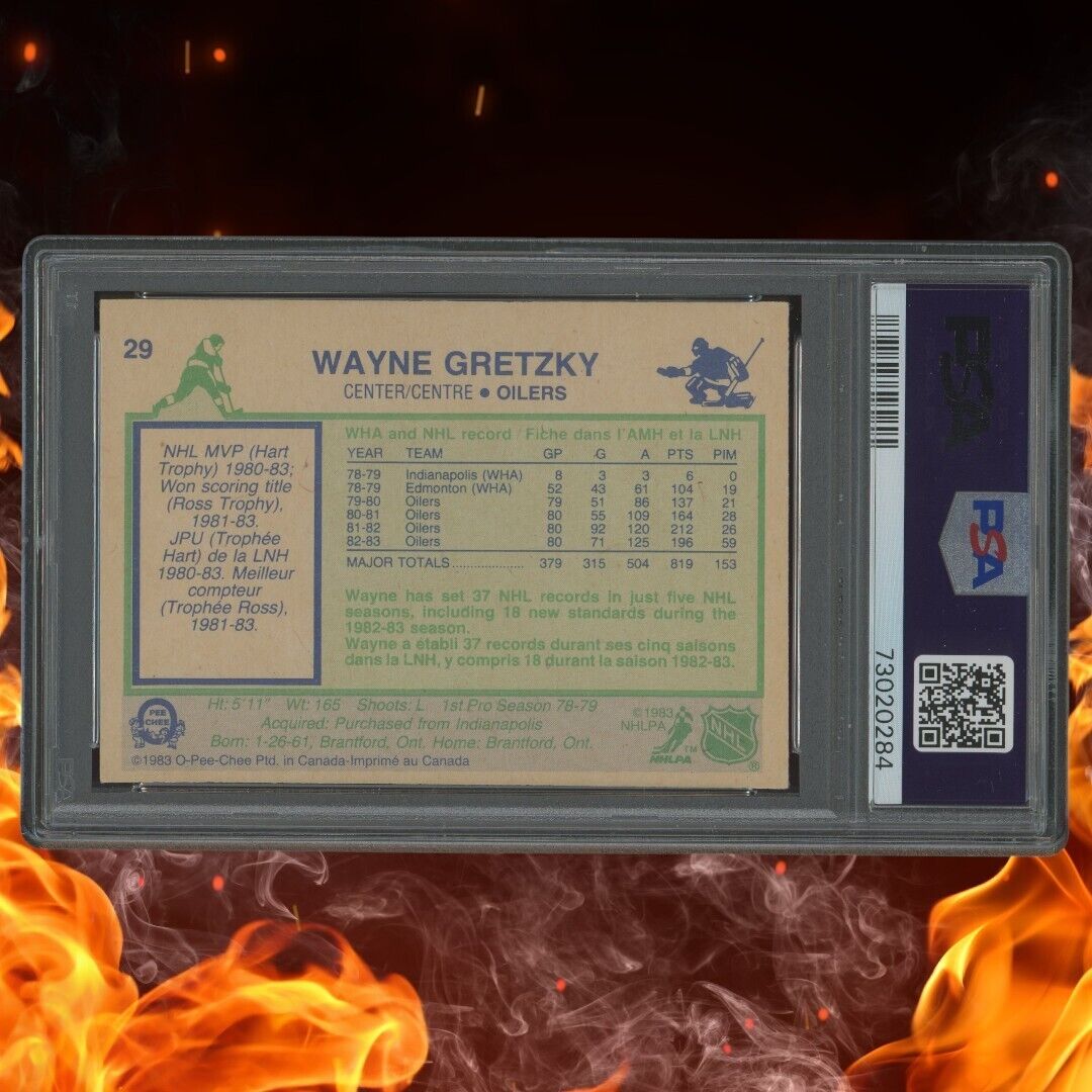 1983-84 O-Pee-Chee WAYNE GRETZKY PSA 7 #29
