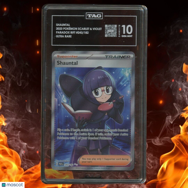 Pokemon Paradox Rift SHAUNTEL Ultra Rare Trainer Supporter 243/182 TAG 10