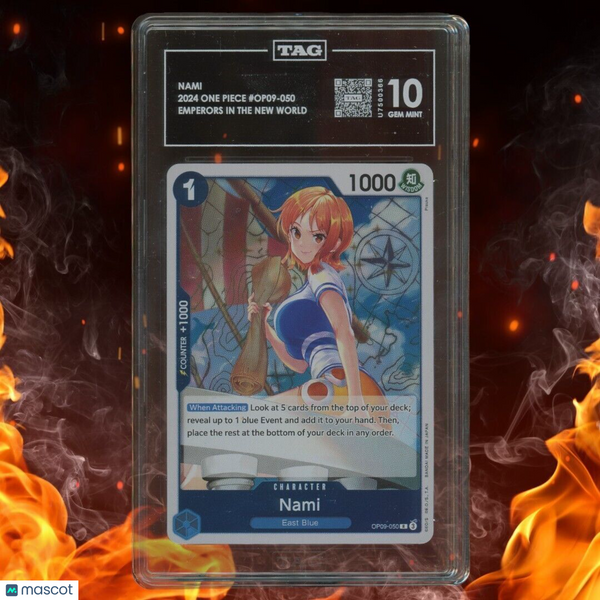 One Piece Emperors of the New World NAMI Rare OP09-050 TAG 10