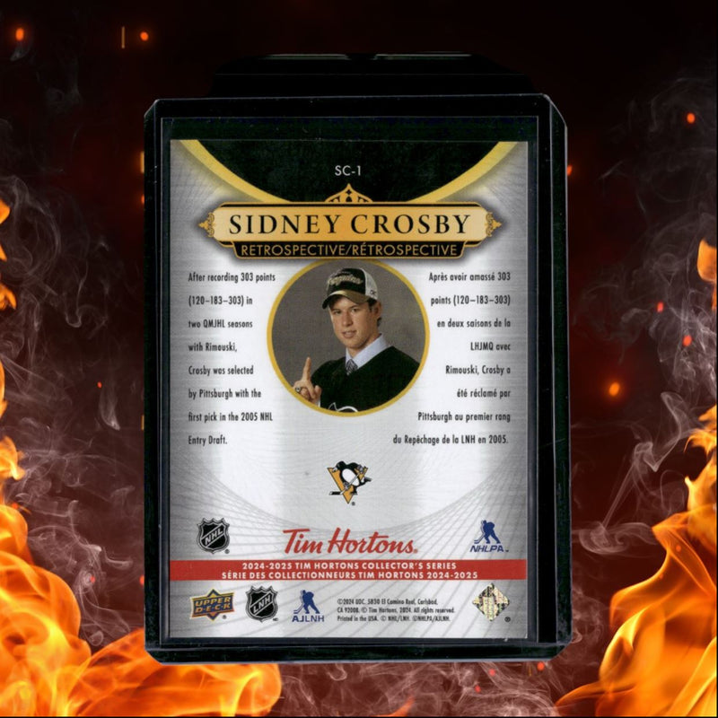 2024-25 Upper Deck Tim Hortons Sidney Crosby Retrospective Lenticular