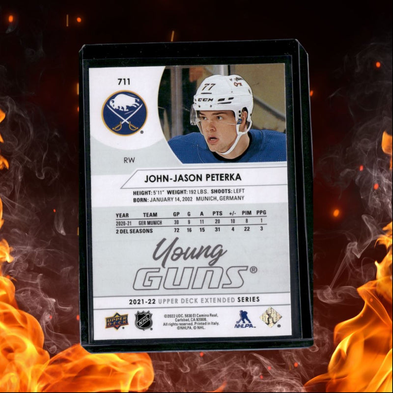 2021-22 Upper Deck John-Jason Peterka Young Guns Rookie