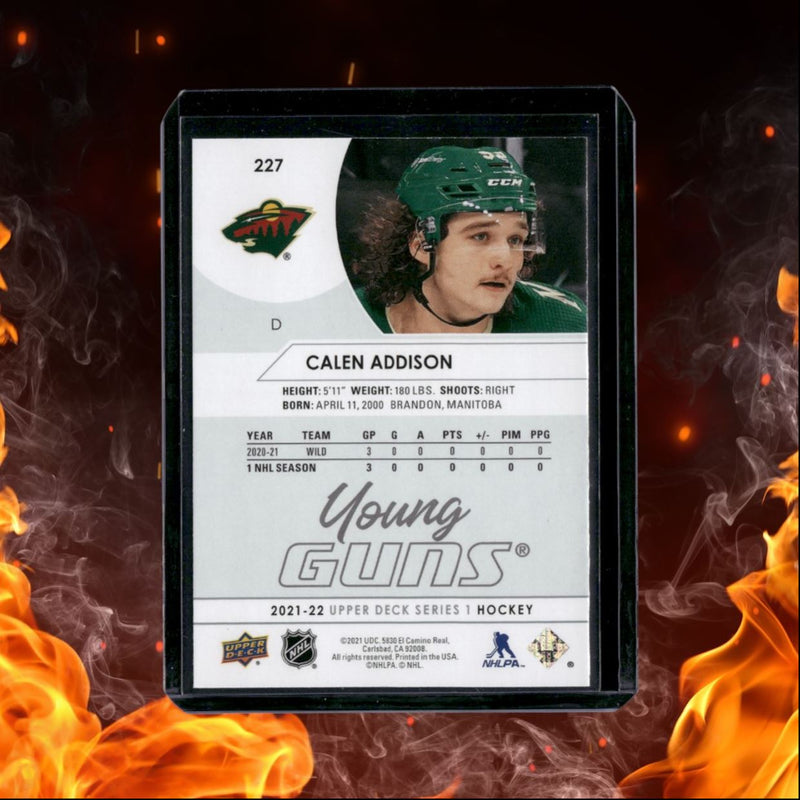 2021-22 Upper Deck Calen Addison Young Guns (B) Rookie