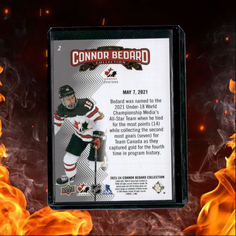 2023-24 Upper Deck Connor Bedard Collection Connor Bedard Highlights Rookie