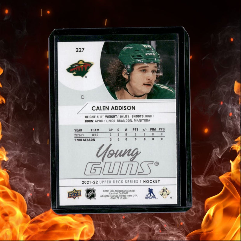 2021-22 Upper Deck Calen Addison Young Guns (P) Rookie