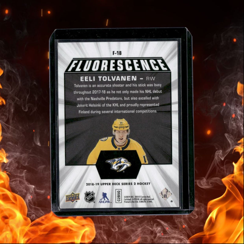 2018-19 Upper Deck Eeli Tolvanen Fluorescence Blue Rookie 14/50