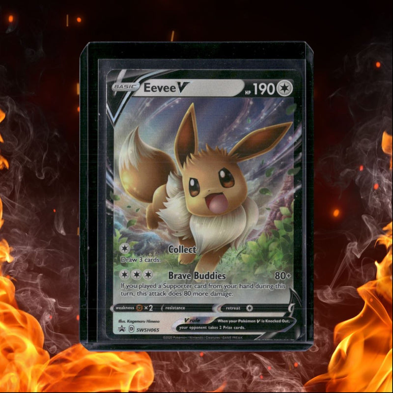 2021 Pokemon Sword & Shield Eevee Black Star Promo LP (A)
