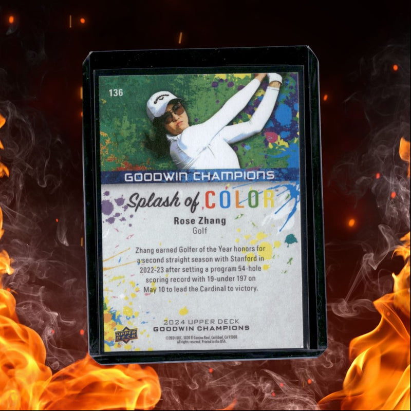 2024 Upper Deck Goodwin Champions Rose Zhang Splash of Color (C)