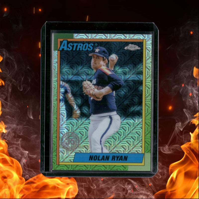 2025 Topps Nolan Ryan Retro 1990 Anniversary Mojo Chrome