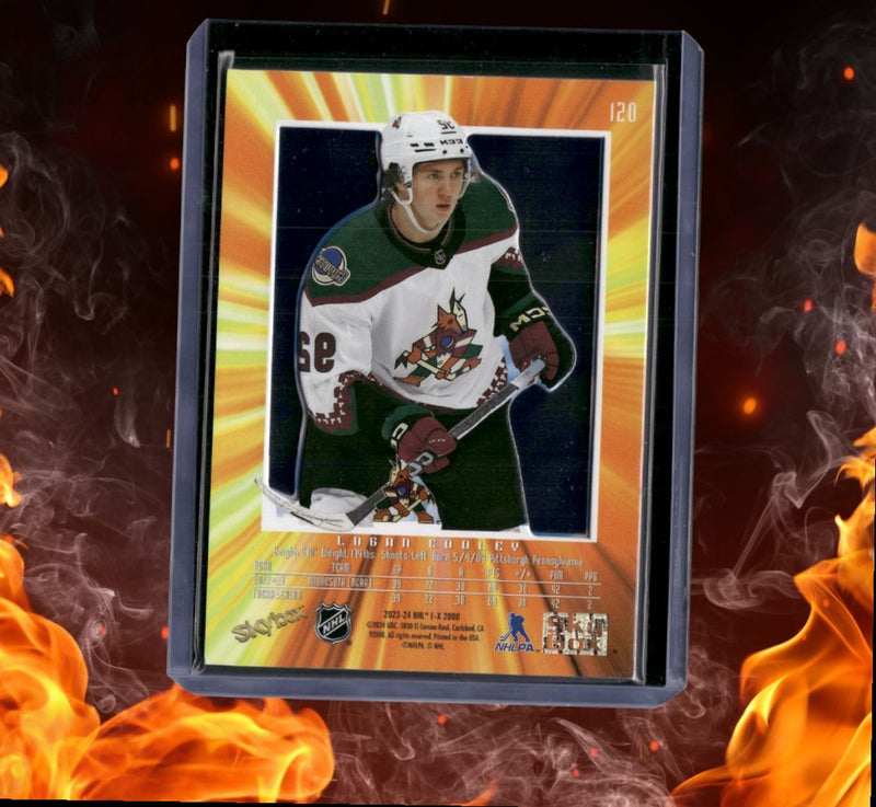 2023-24 SkyBox EX 2000 Logan Cooley (C) Rookie