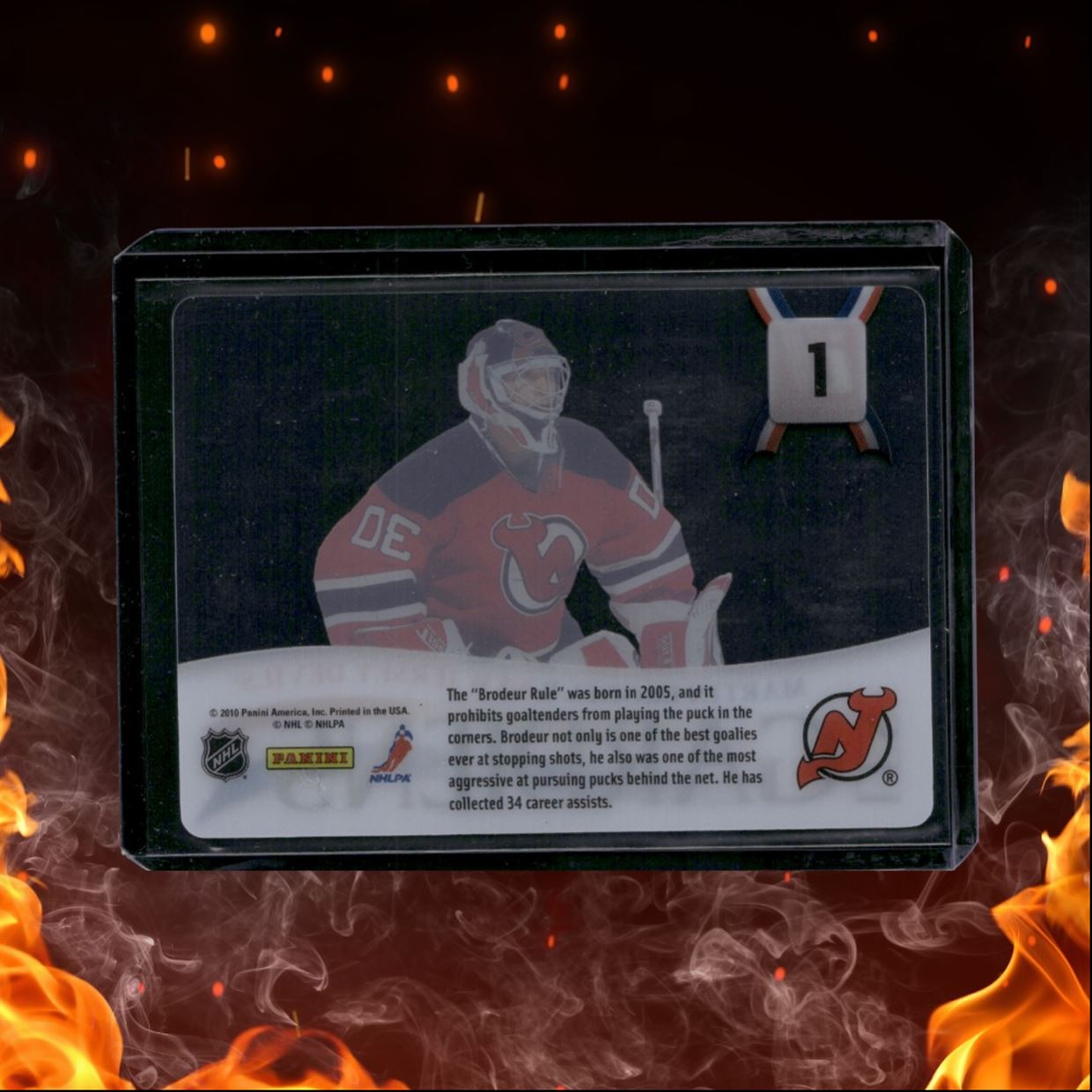 2010-11 Panini Donruss Martin Brodeur Les Gardiens Clear #1