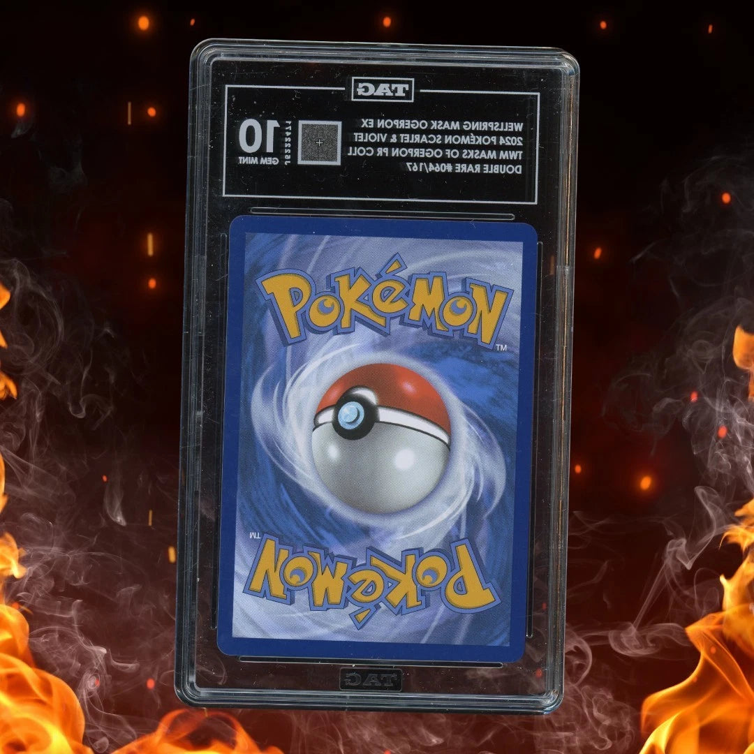 Pokemon Twilight Masquerade WELLSPRING MASK OGERPON EX Stamped 064/167 TAG 10