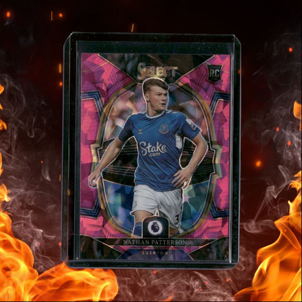 2022 Panini Select Premier League Nathan Patterson Pink Cracked Ice Prizm