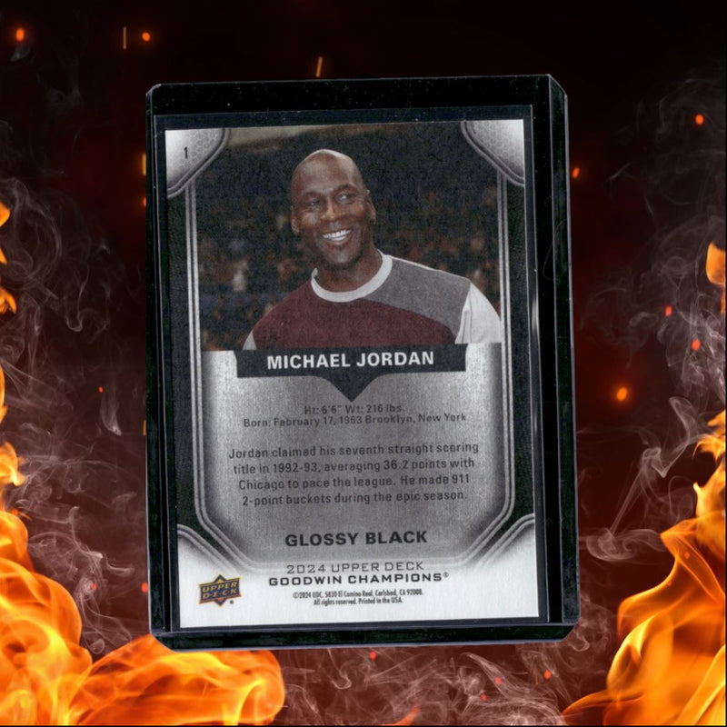 2024-25 Upper Deck Goodwin Champions Michael Jordan Glossy Black