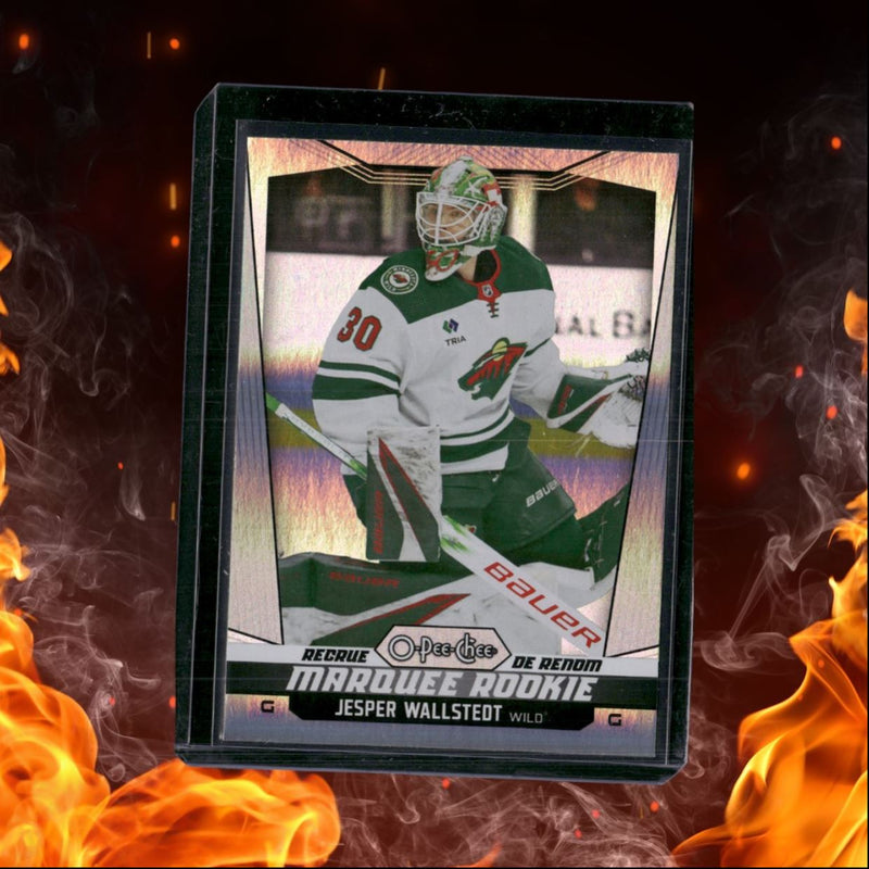 2024-25 O-Pee-Chee Jesper Wallstedt Rainbow Marquee Rookie 032/350
