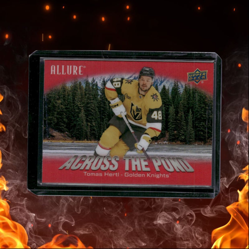 2024-25 Upper Deck Allure Tomas Hertl Across the Pond Red