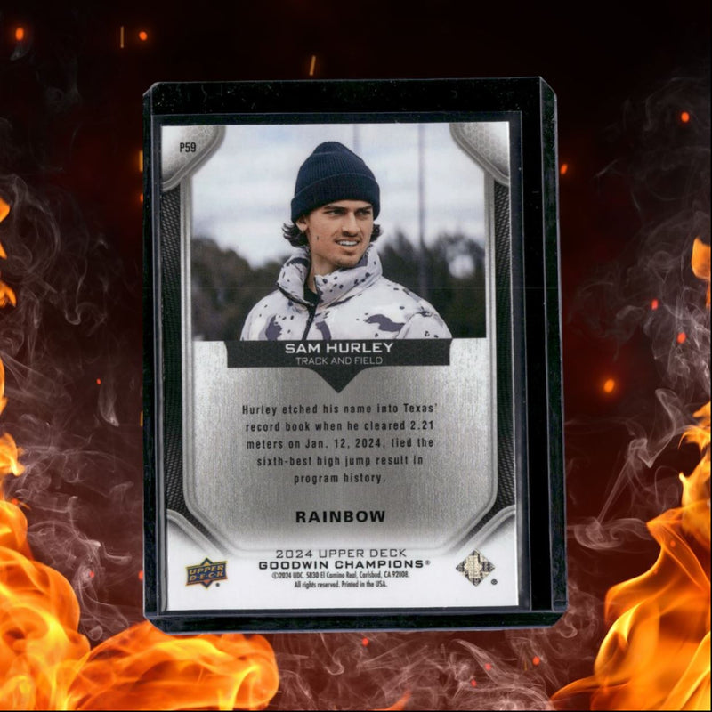 2024 Upper Deck Goodwin Champions Sam Hurley Platinum Rainbow
