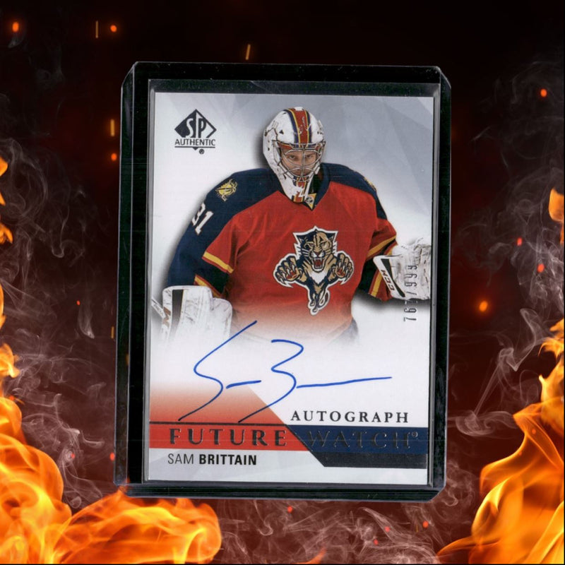 2015-16 SP Authentic Sam Brittain Future Watch Rookie Auto 767/999