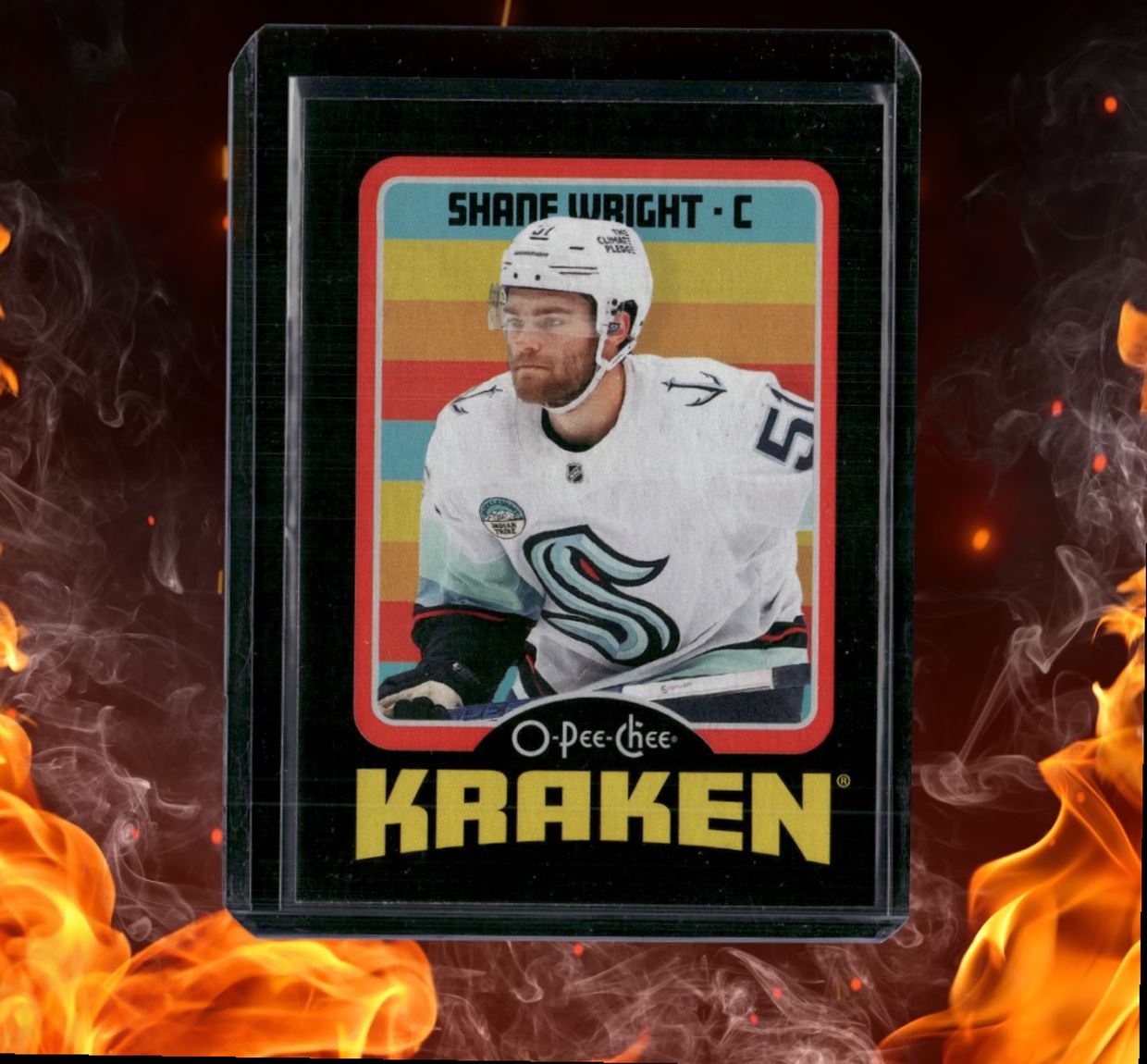 2024-25 O-Pee-Chee Shane Wright Retro Black Border 007/100 #188
