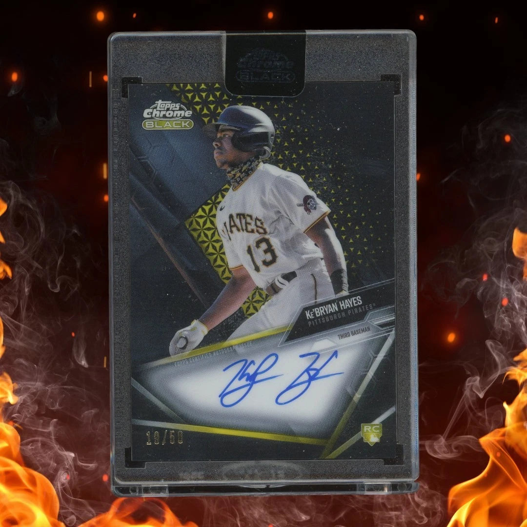 2021 Topps Chrome Black KEBRYAN HAYES Rookie Gold Auto /50 #CBA-KHA