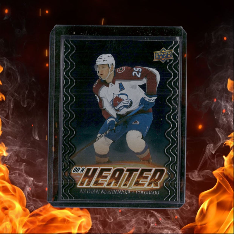 2024-25 Upper Deck Nathan MacKinnon On a Heater Black SSP