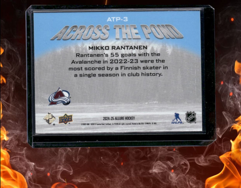 2024-25 Upper Deck Allure Mikko Rantanen Across the Pond Red