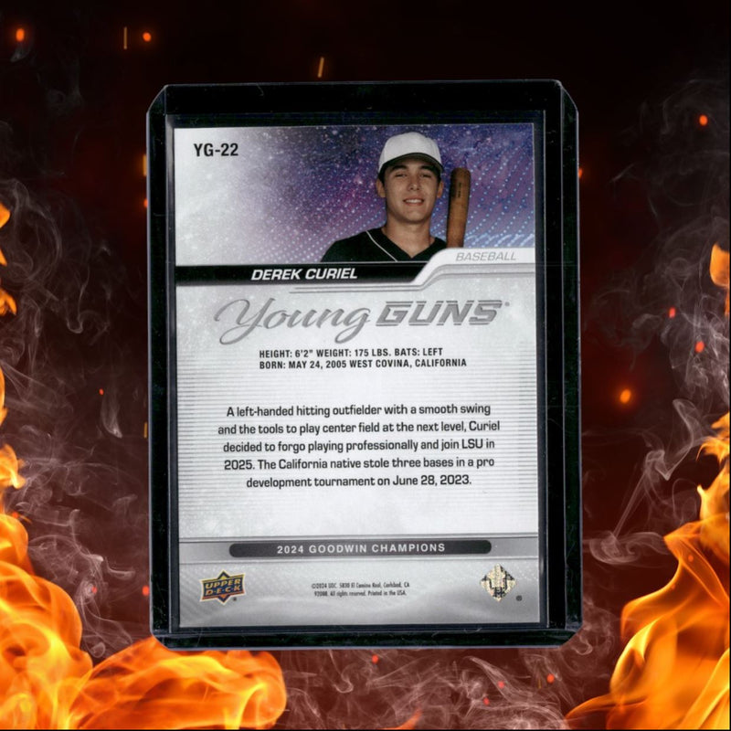 2024 Upper Deck Goodwin Champions Derek Curiel Young Guns Rookie